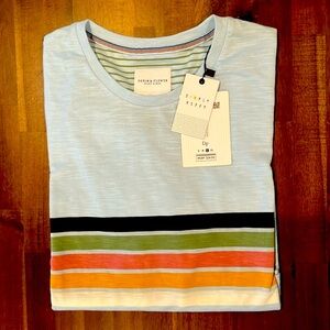 Denim & Flower Light Blue Striped T-Shirt